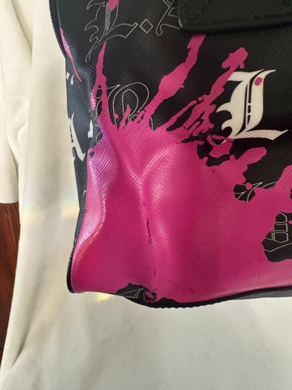 LAMB Gwen Stefani Graffiti Splatter Tote & Satchel Bundle - Picture 13 of 16
